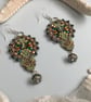 Beautiful Delicate Macrame Beaded Earrings, lace, boho, chic, classy - Image 3