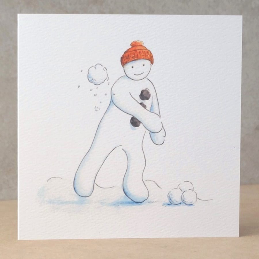 Christmas Card Snowball  Ecofriendly