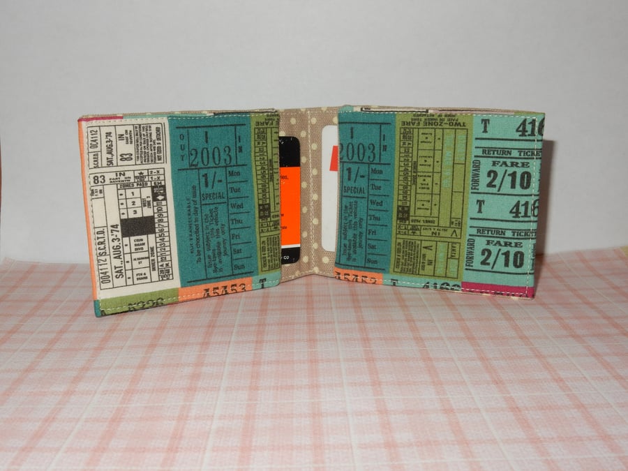 Travel card wallet Vintage tickets