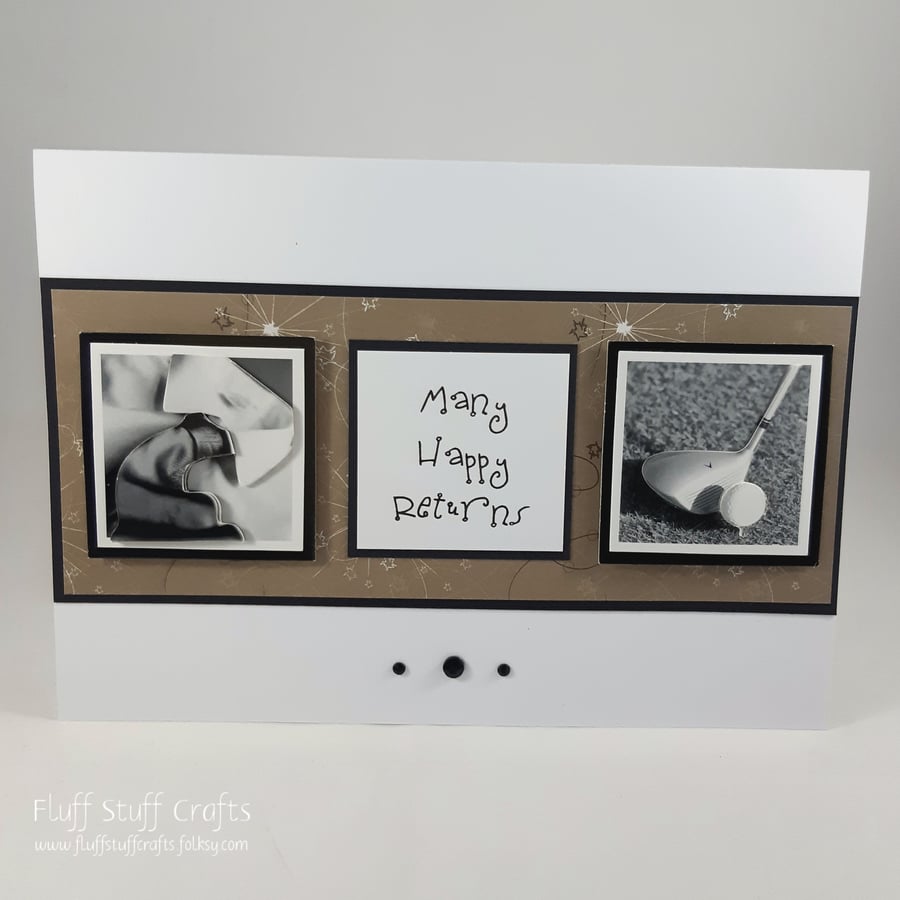 Handmade male birthday card