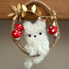 White Fox Hoop Art Hanger