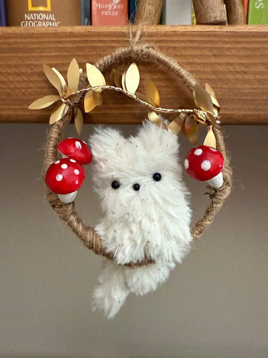 White Fox Hoop Art Hanger