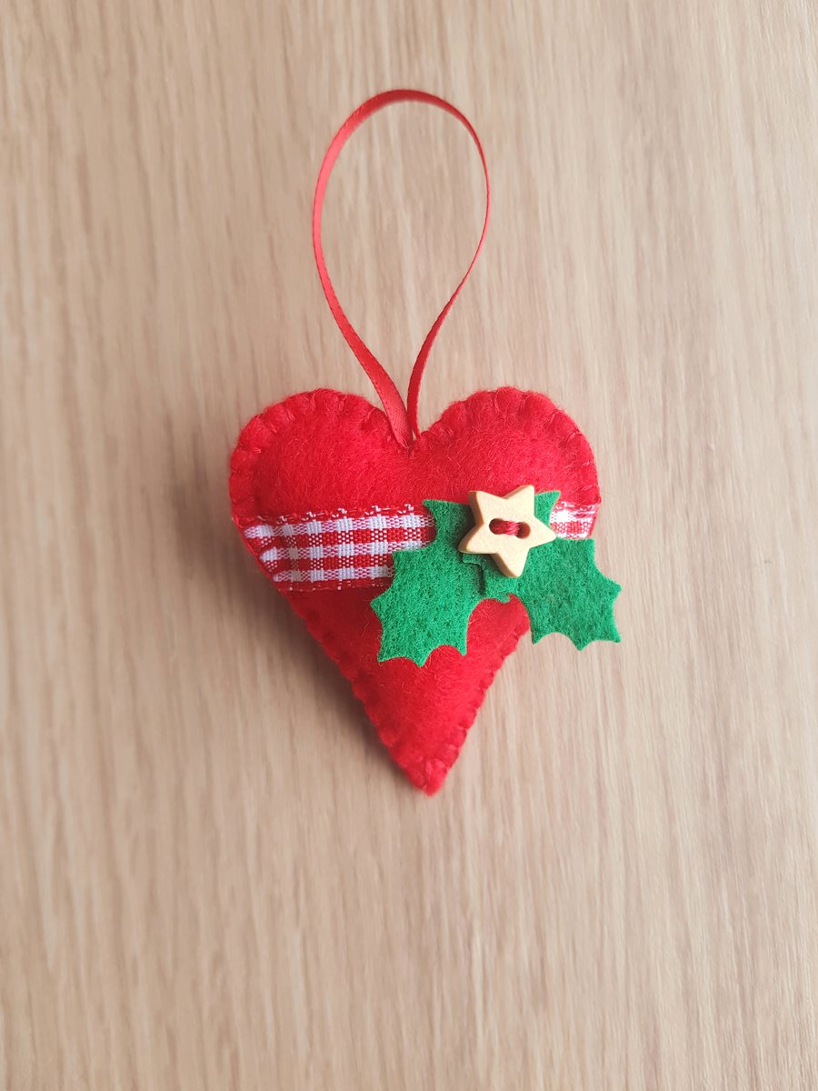 Red Christmas heart