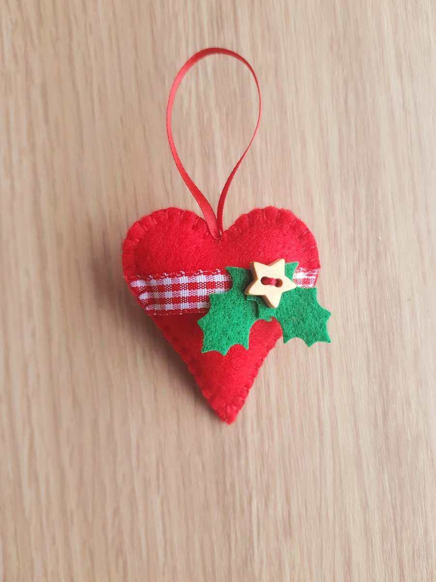 Felt Christmas Heart