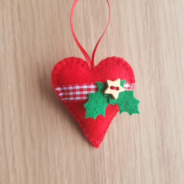 Felt Christmas Heart