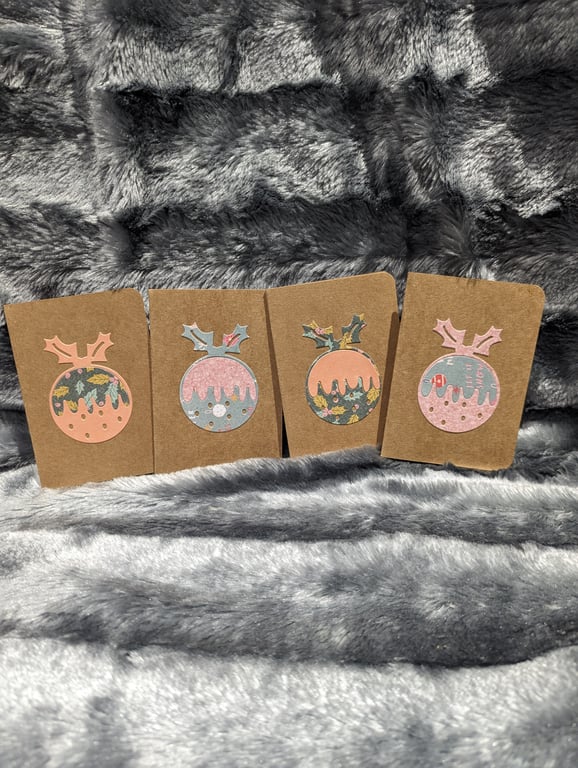 4-pack Petite Pudding Christmas cards