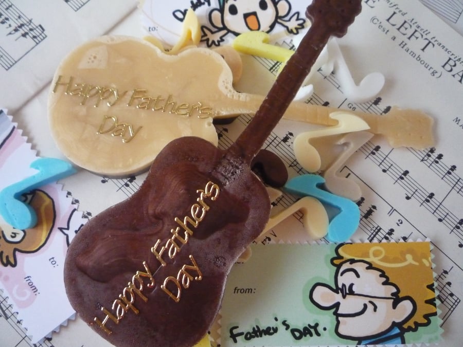 fathers day soap    guitar novelty shaped soap gift
