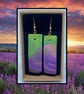 Lavender fields lightweight clay earrings