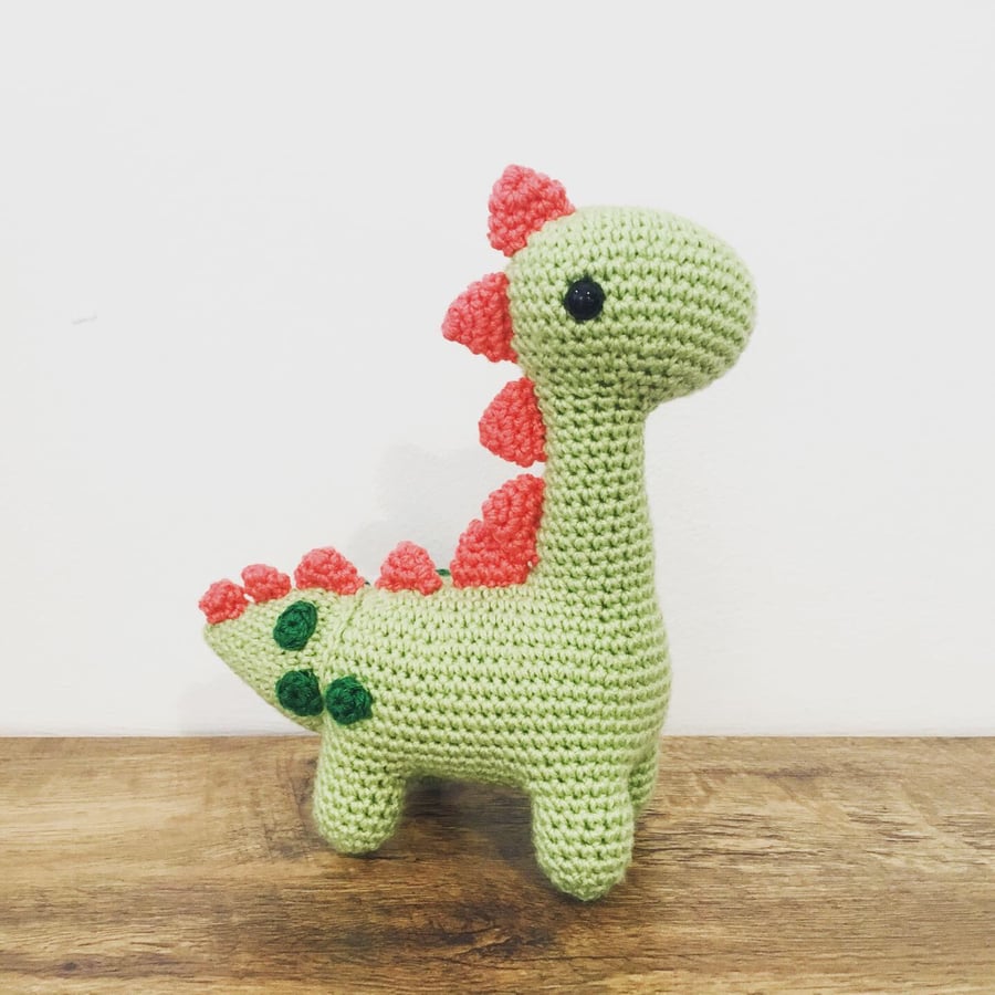 Eduardo Dino Handmade Toy Amigurumi Crochet