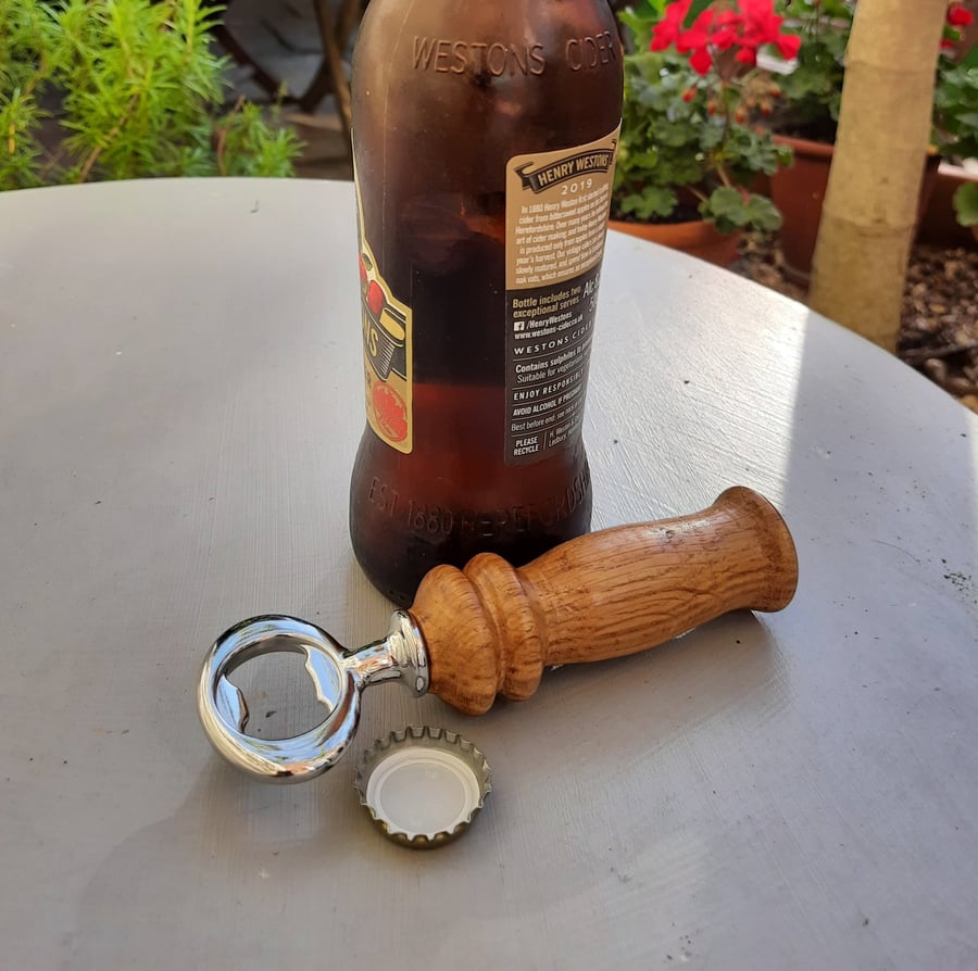 Handmade Woodturned Oak Bottle Stopper