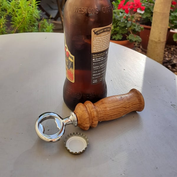 Handmade Woodturned Oak Bottle Stopper