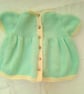 Baby's Hand Knitted Aran Weight Angel Top Shorts and Hat, Baby Clothes, BabyGift - Image 3