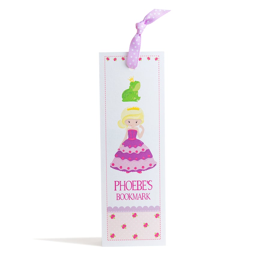 Personalised Princess Bookmark