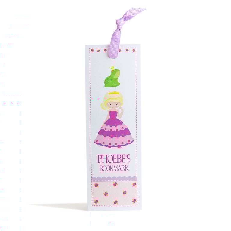 Personalised Princess Bookmark