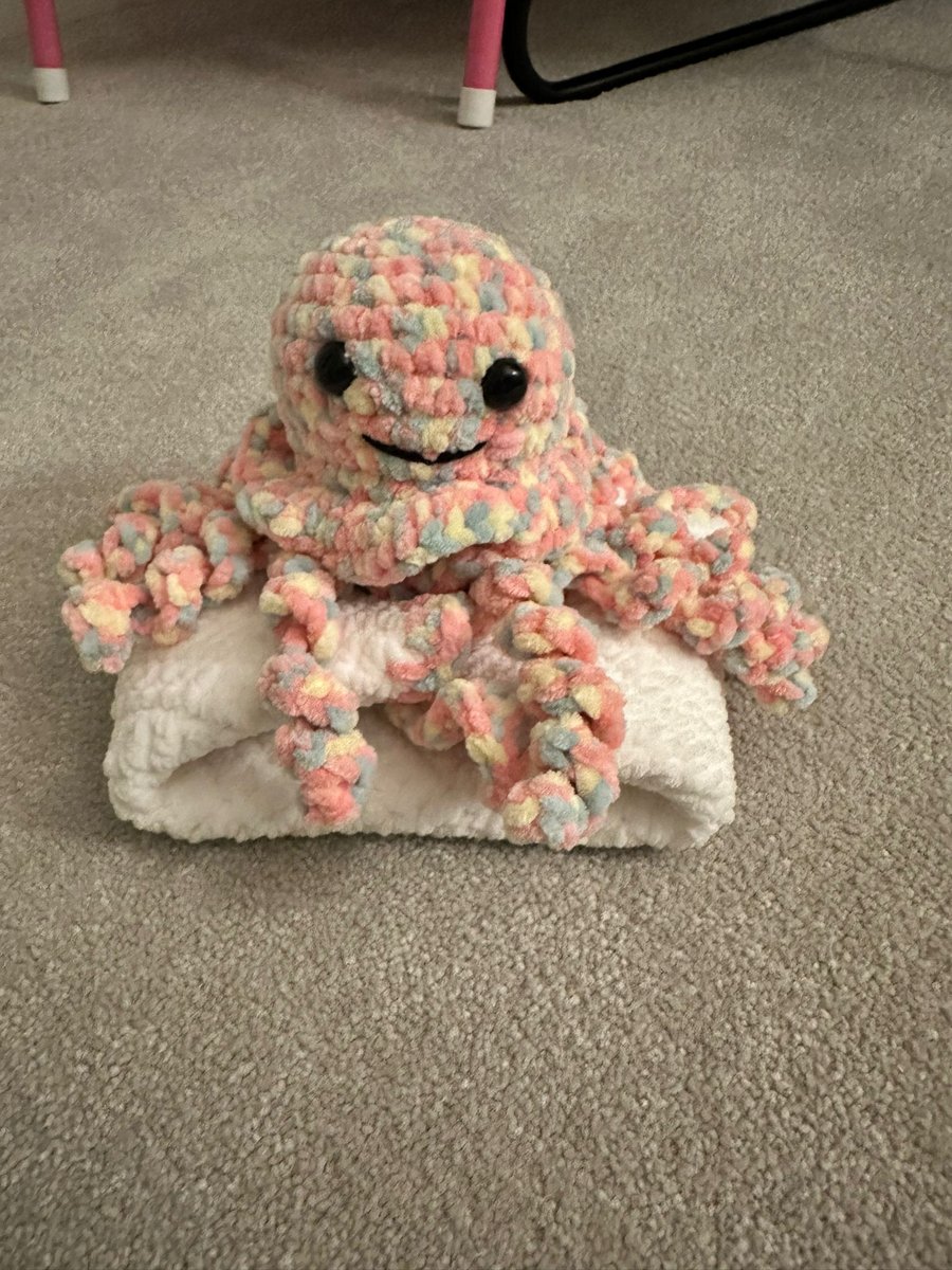 Jellyfish Crochet Baby Comforter