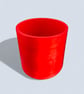 Large Statement Round Red Plant Pot - 19 cm Indoor Planter - Image 10