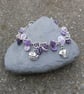 Purple Button Bracelet With Cupcakes - Image 2