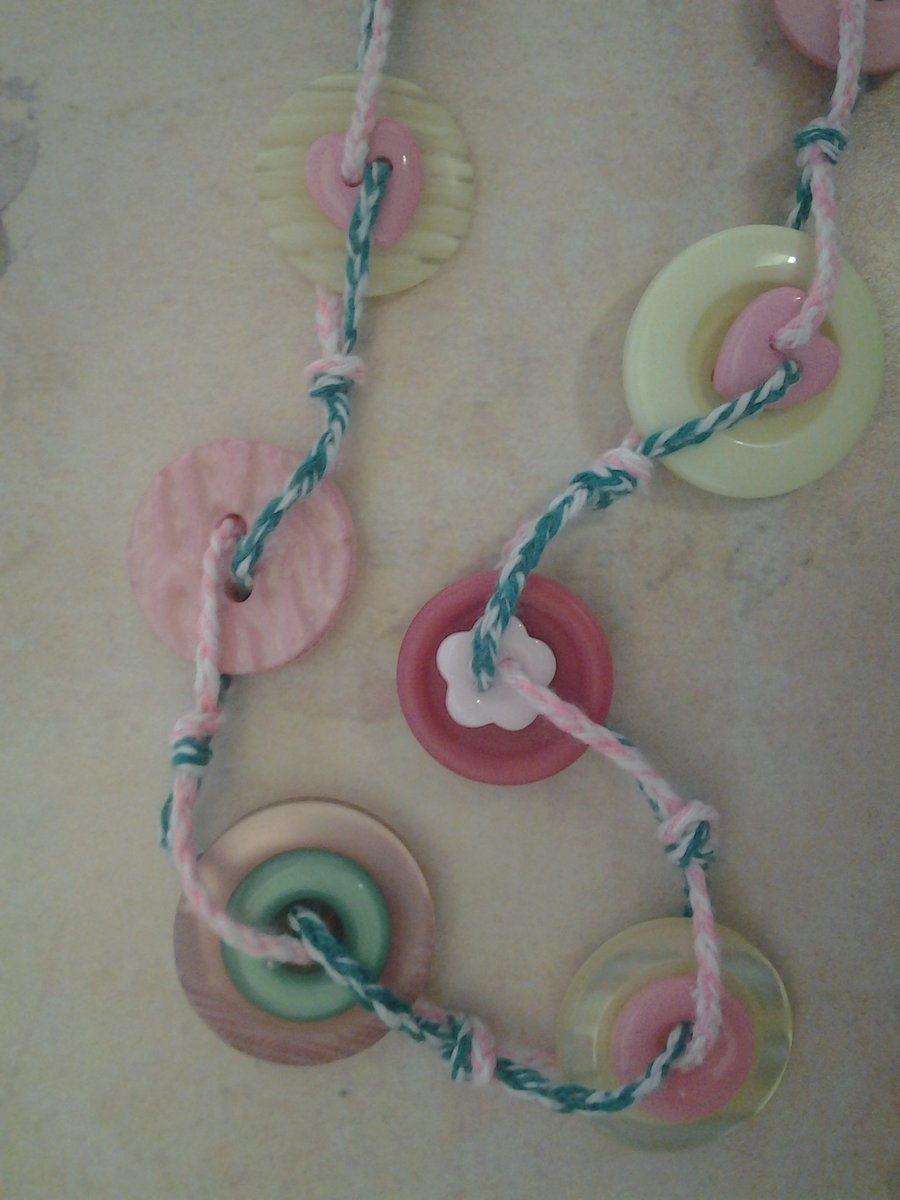 Button Necklace
