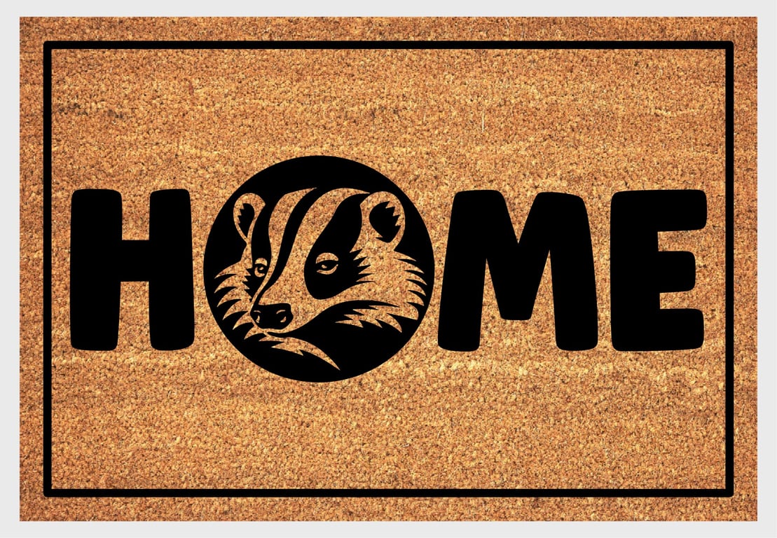 Badger Home Door Mat No.1 - Badger Welcome Mat - 3 Sizes