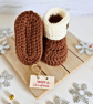 Christmas Pudding Newborn Baby Hat & Booties Set - CLEARANCE  - Image 8