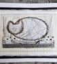 The Happy Curled Up Wire Cat. A Handmade Art Picture. Purfect for Cat Lovers!!! - Image 2