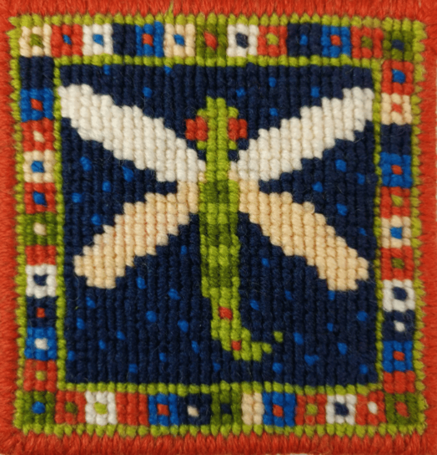 Little Dragonfly, Tapestry Kit, Easy, Pin-cushion, Picture, Bag Front