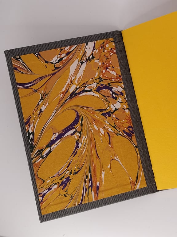 Handcrafted A6 notebook with recycled paper