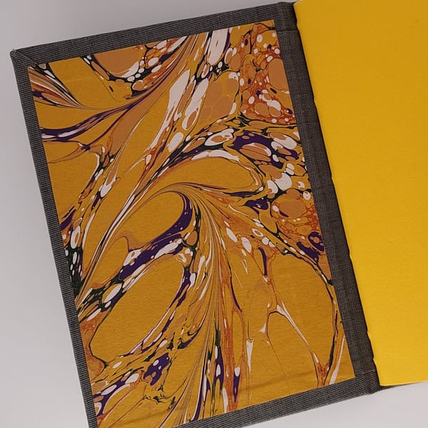 Handcrafted A6 notebook with recycled paper