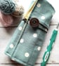 Polka Dot Crochet Hook Roll