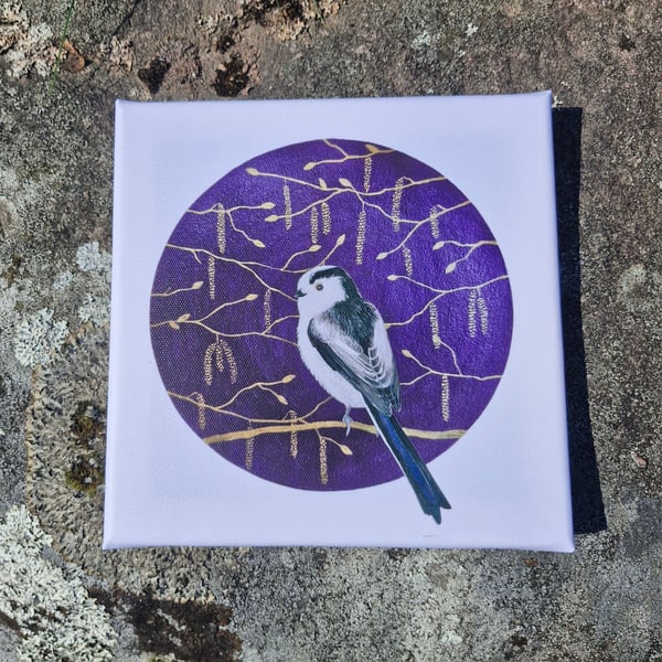 Fuffit in Hazel Catkins Canvas Print 