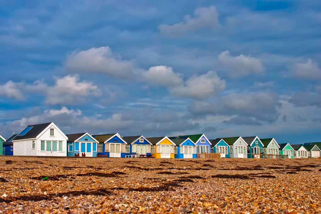 Beach Huts Hengistbury Head Dorset Coast Photograph Print