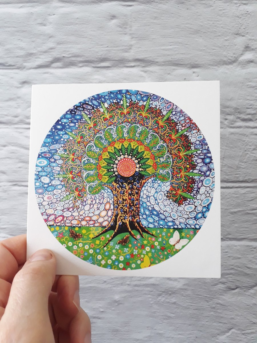 Tree of Life Card, Blank Art Greeting Card