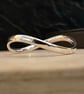 "Endlessly" - Sterling Silver Eternity Bangle - Made to any size - 6x3mm - 31g - Image 1