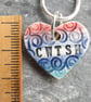 Calon Cwtsh Ceramic Heart Pendant - Image 3