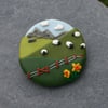 Round Sheep Landscape Broach