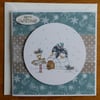 Sale - Penguin on Igloo Christmas Card