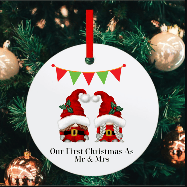 First Christmas tree decoration