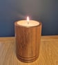 Woodturned tea-light holder