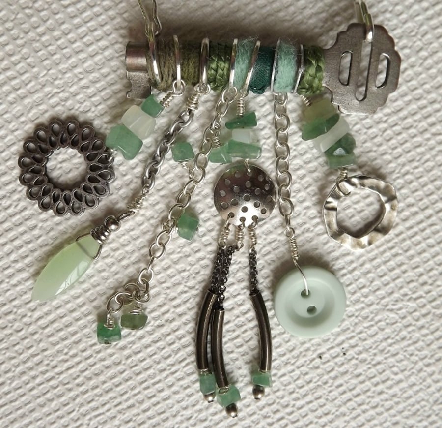 Upcycled key Necklace (Junk 'n' Chips) 