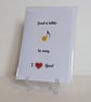 Just a little note to say I Love You button heart greetings card - Image 1