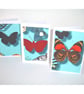 Butterfly Cards Blank Greetings Notelets x 3 Pack Butterflies - Image 4