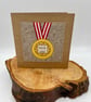A medal for the best Dad appliqué card - Image 4
