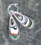 Reversible tractor fordite earrings - Image 7