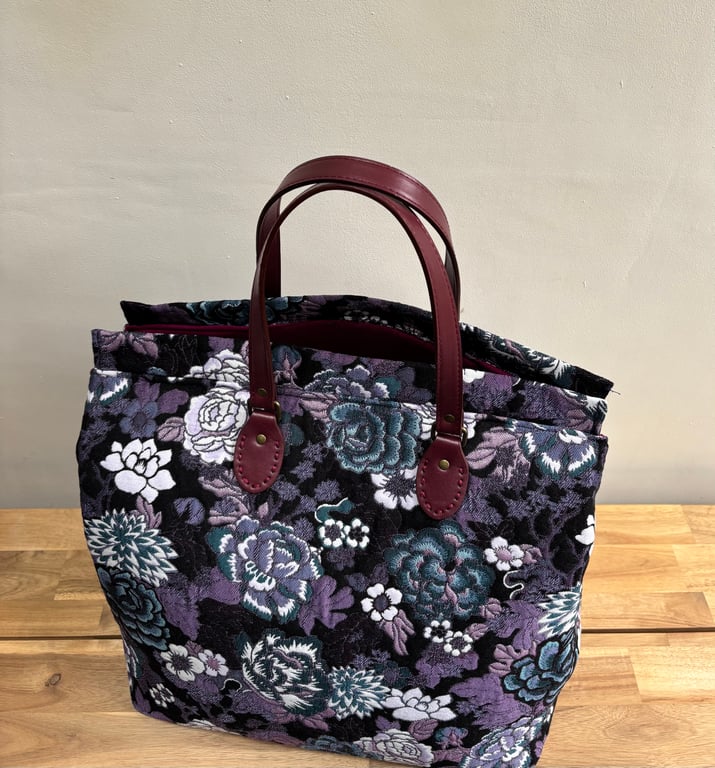 Floral Carpet Bag Mary Poppins Style.