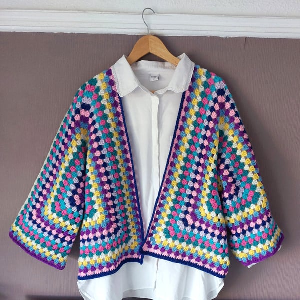 Crochet 'Festival' Balloon Sleeve Cardigan 