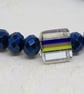 Stripe glass stretch bracelet - Image 1