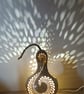 Little natural Swirl Gourd Lamp, Night Light