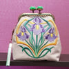 Art Deco Iris circle design purse.