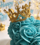 Turquoise Rose Teddy Bear Birthday Gift - For Her - Birthday Queen Present  - Image 4