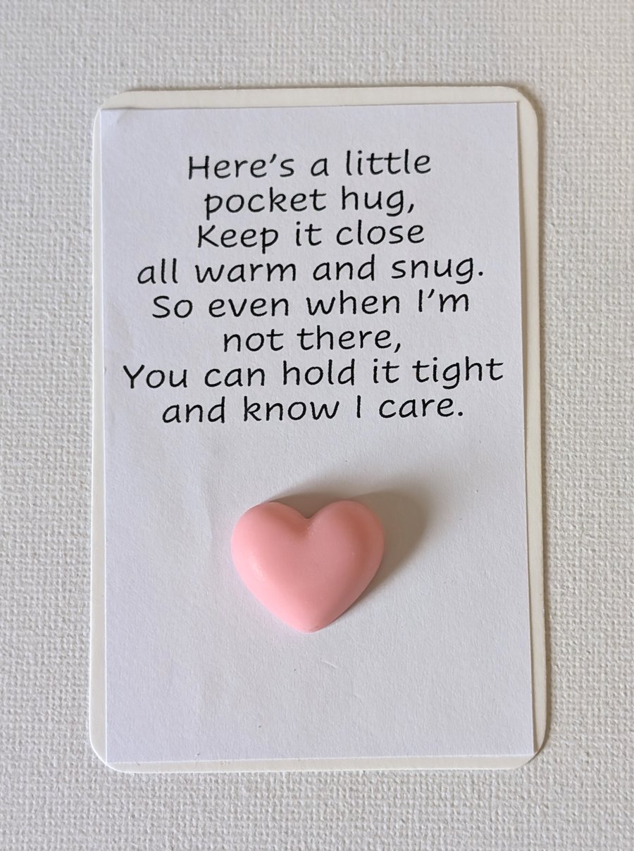 Pocket hugs - plain heart